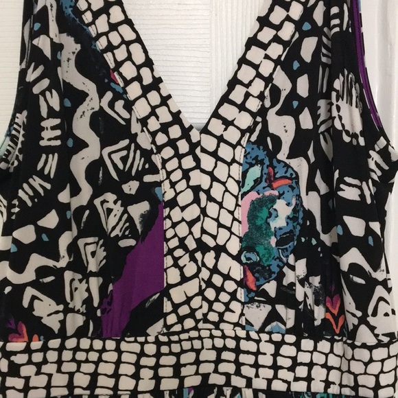 Roz & Ali Black Print Dress - Picture 3 of 7